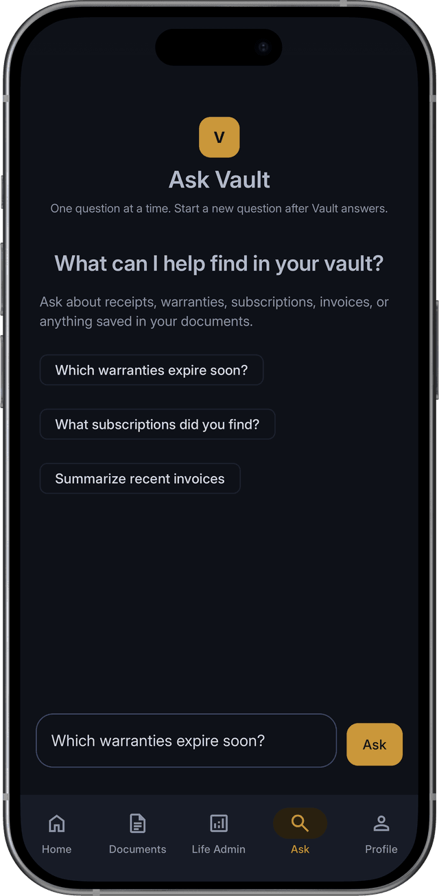Ask Vault